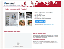 Tablet Screenshot of makeyourown.ponoko.com